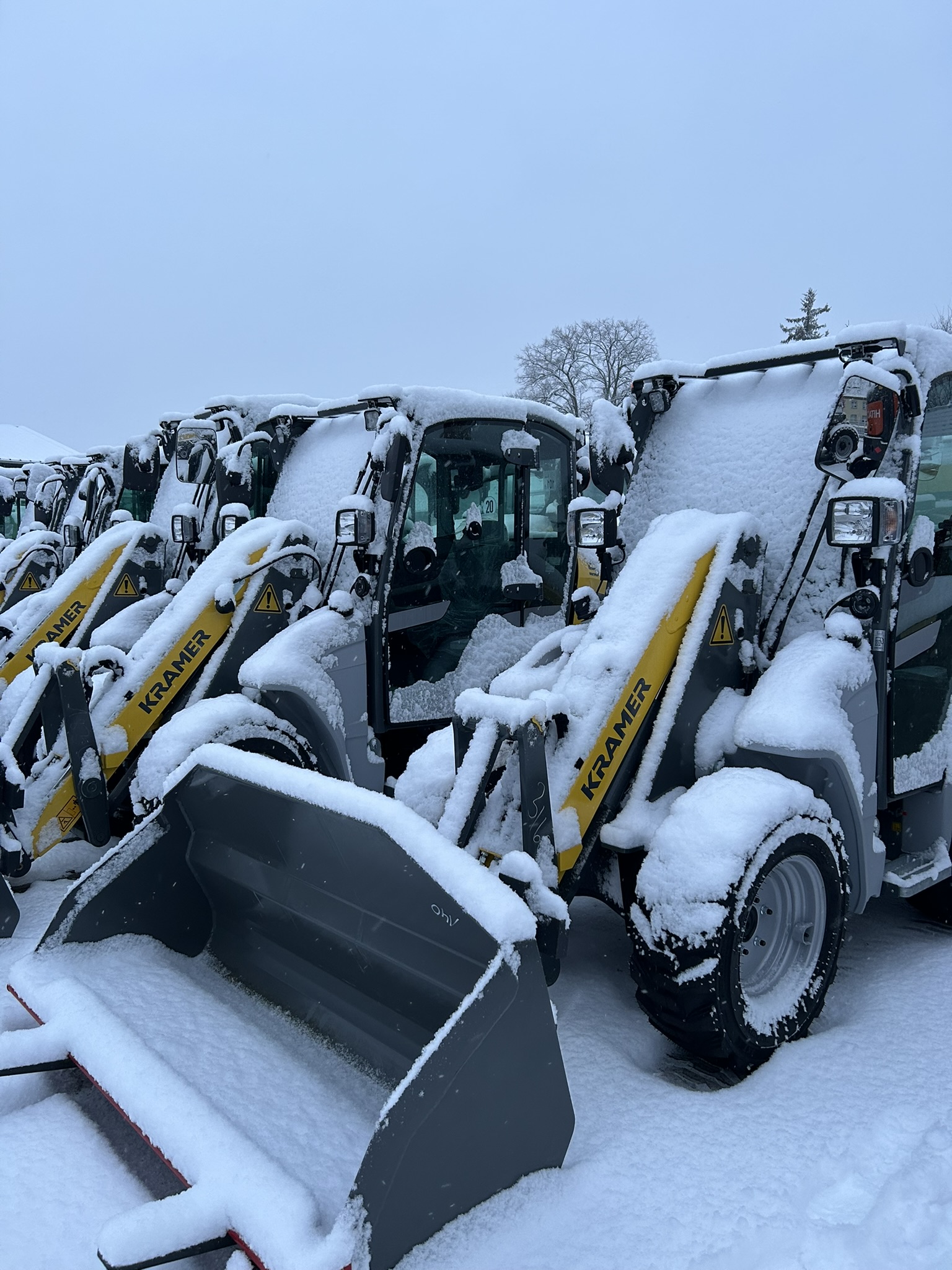 Kramer Radlader Winterbild