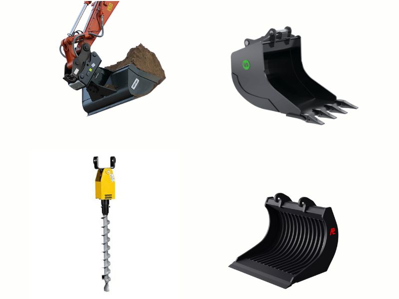Anbauwerkzeuge Minibagger